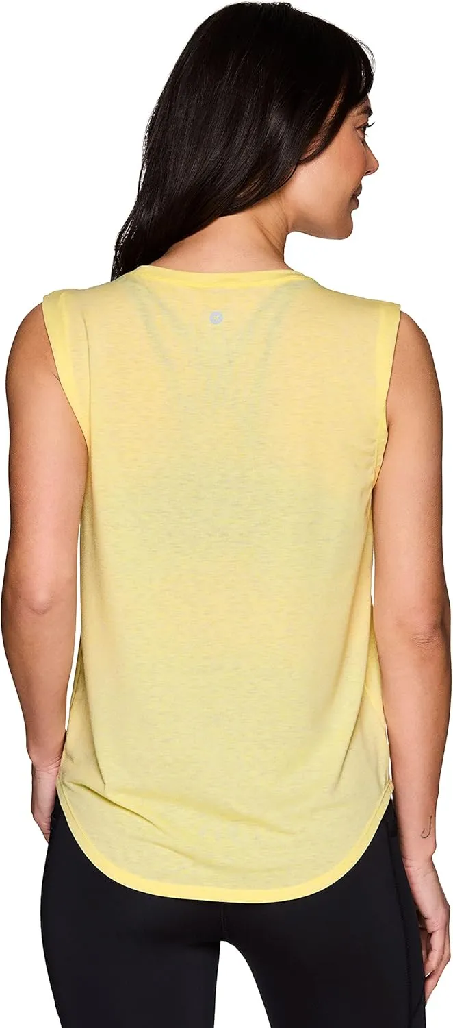 RBX Active Women's Fashion Basics Regular Length Super Soft Flowy Yoga Tank Top