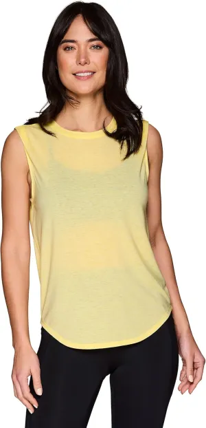 RBX Active Women's Fashion Basics Regular Length Super Soft Flowy Yoga Tank Top