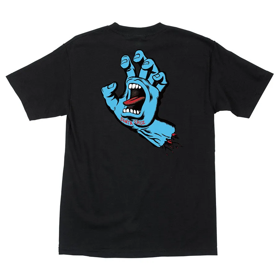 Santa Cruz Screaming Hand Tee - Black