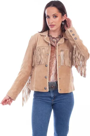 Scully Old Rust Womens Suede Fringe Jacket