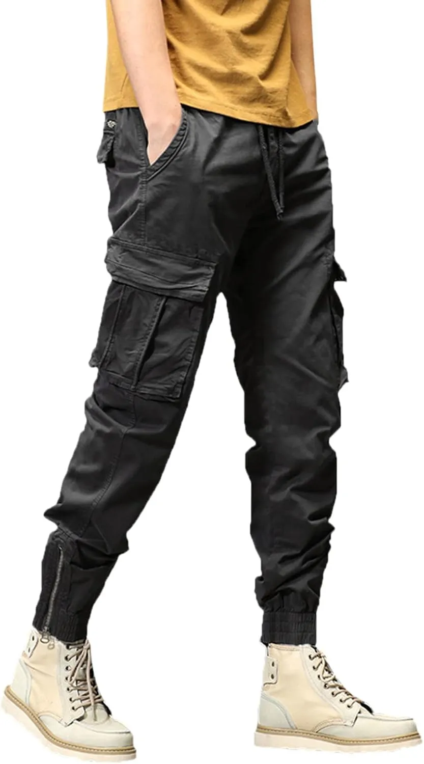 sdbrld Cargo Pants For Men Mens Ripstop Tactical Pants Casual Lightweight Outdoor Hiking Water Resistant Pants with Pockets