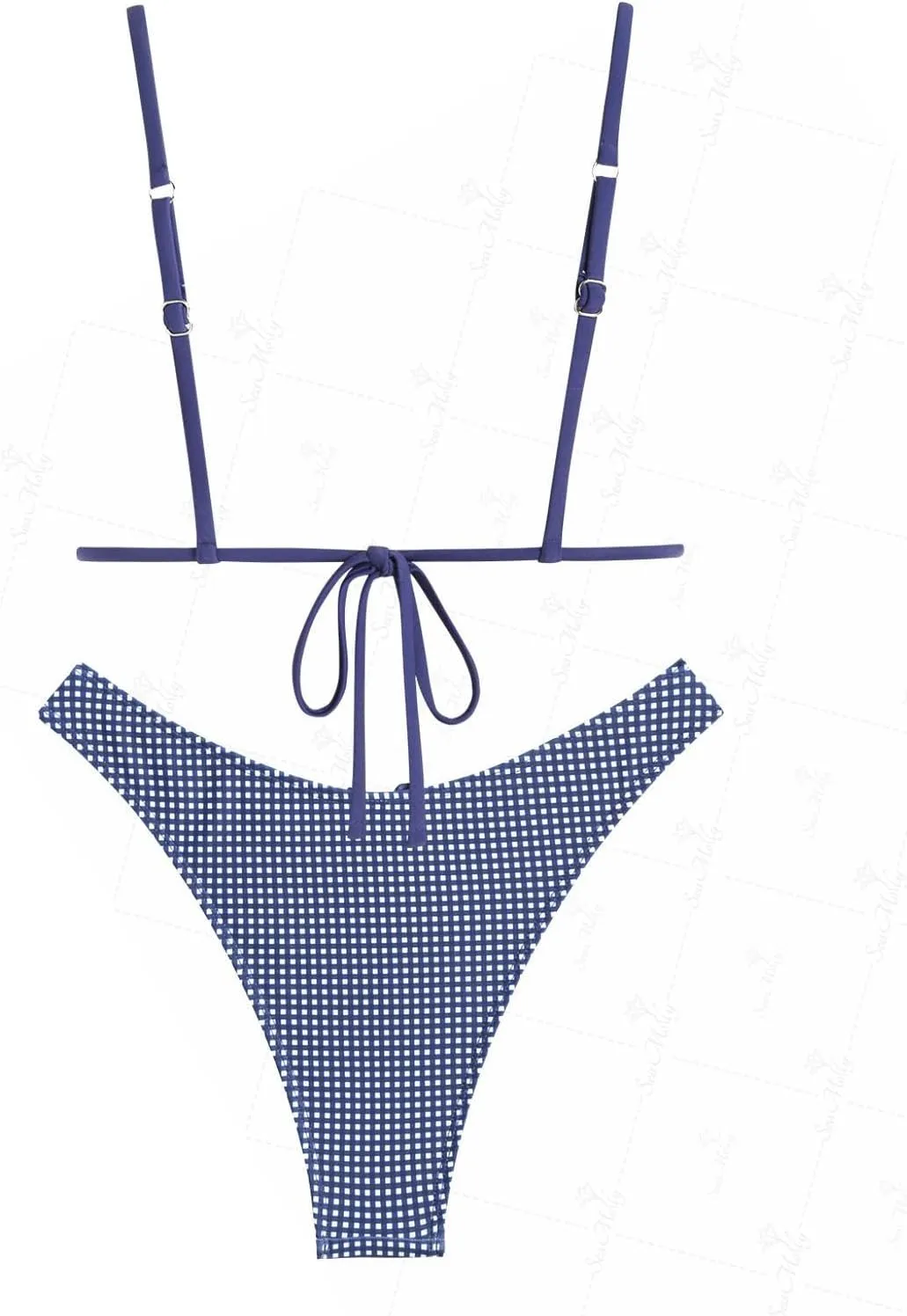 seamoly Womens Bikini Sets Two Piece Swimsuit Fruit Cherry Print Triangle Cheeky Bikini Set