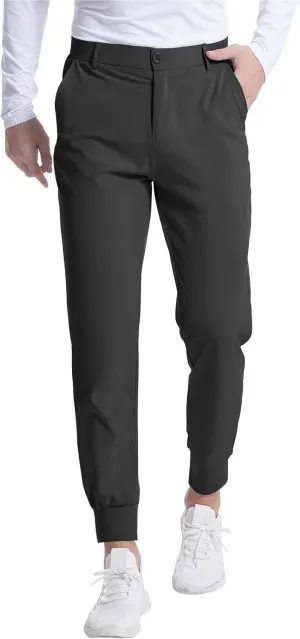 SGASY Men's Golf Joggers Pants with Pockets Slim Fit Stretch Sweatpants Running Travel Dress Work Pants for Men