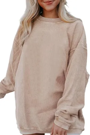 SHEWIN Oversized Sweatshirts for Women Loose Fit Casual Crewneck Sweatshirts Long Sleeve Pullover Tops