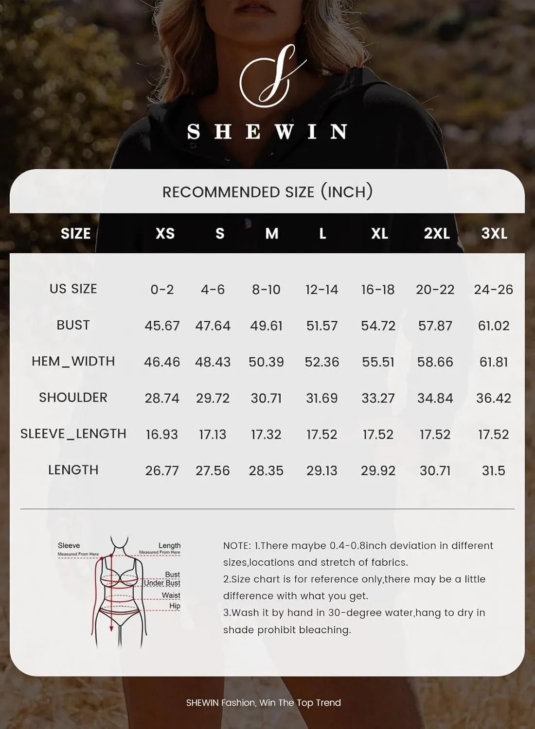 SHEWIN Womens Oversized Sweatshirt Hoodies Casual Button V Neck Hooded Pullover Tops with Pocket
