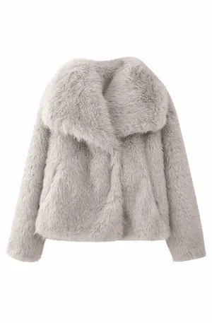Short fur coat