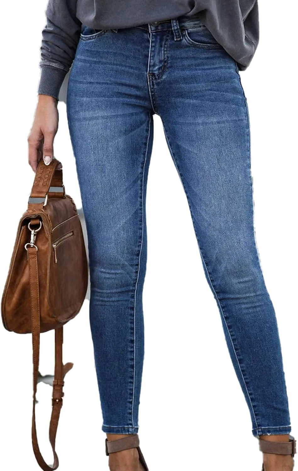Skinny Jeans for Women High Waist Stretchy Classic High Rise Slimming Jeggings Denim Trousers Pants 2024 Summer