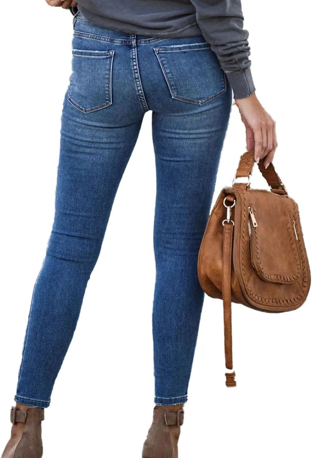 Skinny Jeans for Women High Waist Stretchy Classic High Rise Slimming Jeggings Denim Trousers Pants 2024 Summer