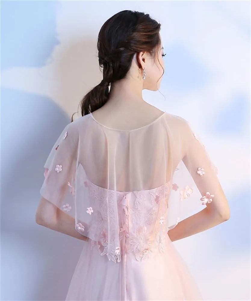 Soft Chiffon Shawls and Wraps Shrug for Evening Dress Wedding Cape Sheer Cover Up Capelets for Women