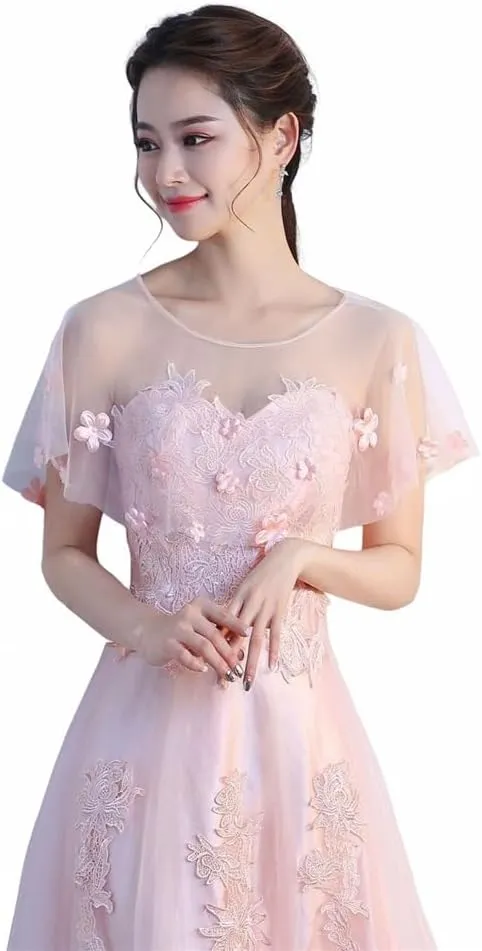 Soft Chiffon Shawls and Wraps Shrug for Evening Dress Wedding Cape Sheer Cover Up Capelets for Women