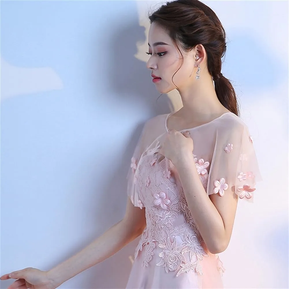 Soft Chiffon Shawls and Wraps Shrug for Evening Dress Wedding Cape Sheer Cover Up Capelets for Women