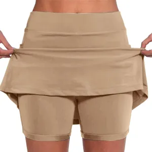 Tennis Skirts for Women with Pockets High Waisted Athletic Golf Skorts Skirts Fashion Solid Color Sports Gym Yoga Shorts 2024