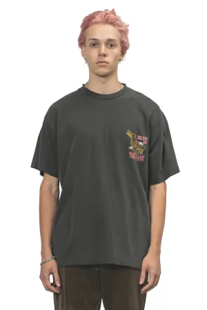 THE PEOPLE VS EAGLE FLAME VINTAGE TEE - VINTAGE BLACK