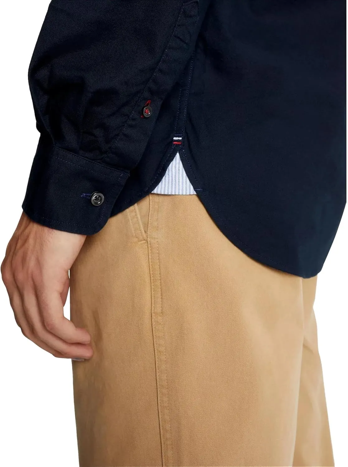 Tommy Hilfiger Men's Signature Long Sleeve Casual Button Down Shirt in Regular Fit 2025 Collection