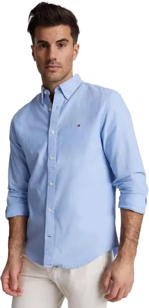 Tommy Hilfiger Men's Signature Long Sleeve Casual Button Down Shirt in Regular Fit 2025 Collection