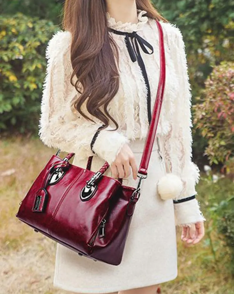 Tote Handbag Crossbody Bag for Women PU Leather Purse Shoulder Bags Top Handle Satchel Shopping Work 2025
