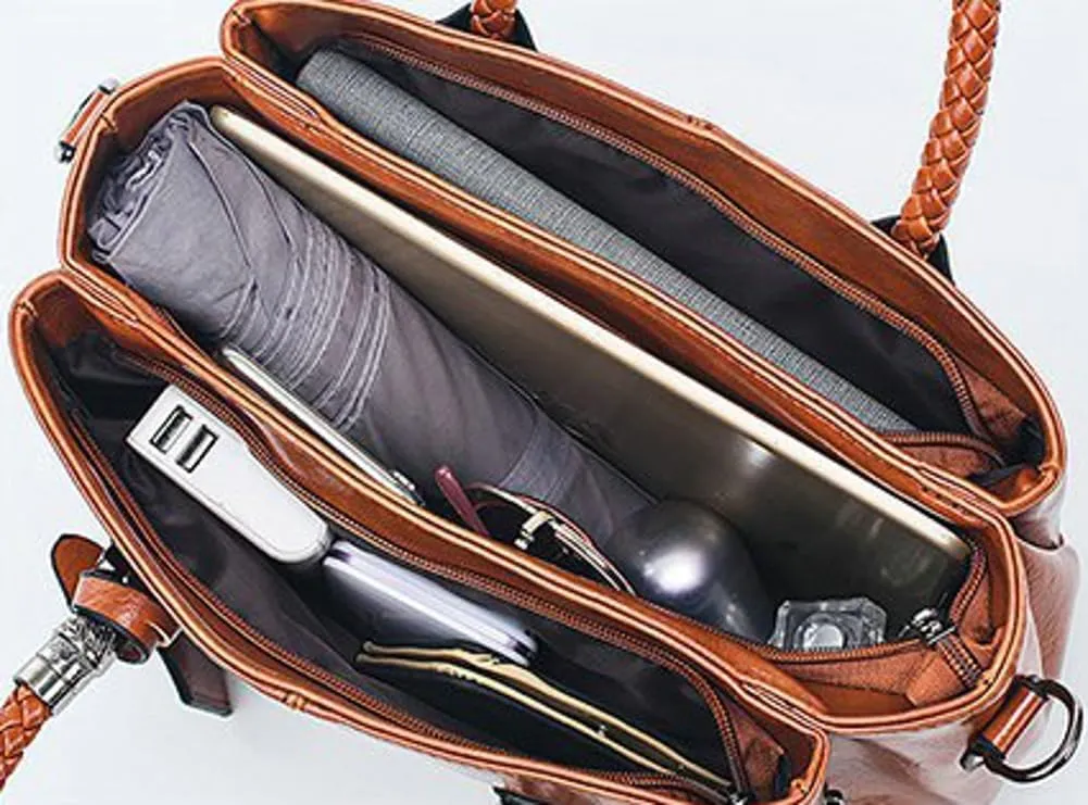 Tote Handbag Crossbody Bag for Women PU Leather Purse Shoulder Bags Top Handle Satchel Shopping Work 2025