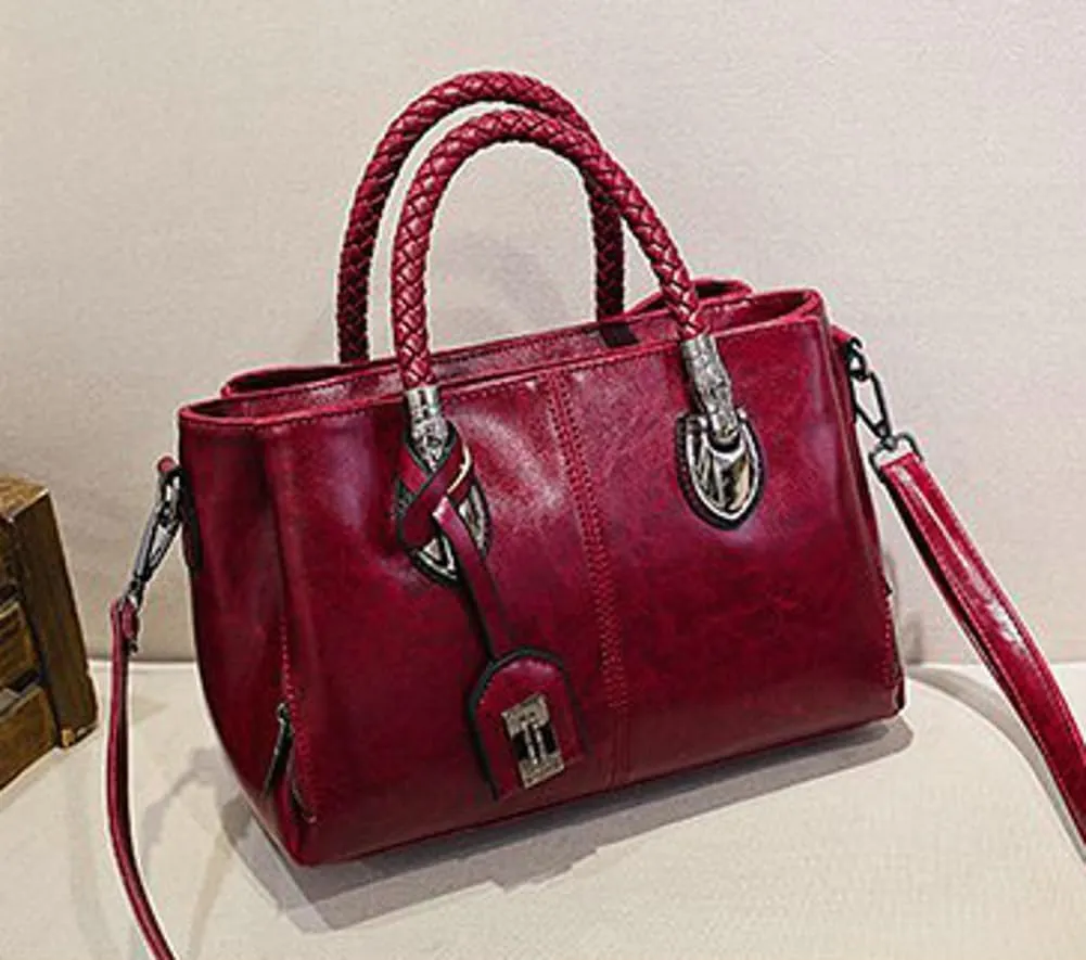 Tote Handbag Crossbody Bag for Women PU Leather Purse Shoulder Bags Top Handle Satchel Shopping Work 2025