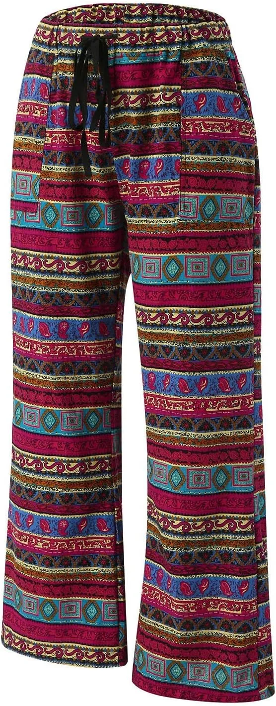 Trousers Pants for Women Vacation s Elastic Belt Waist Pants Long Trousers Linen Pant Set for Women