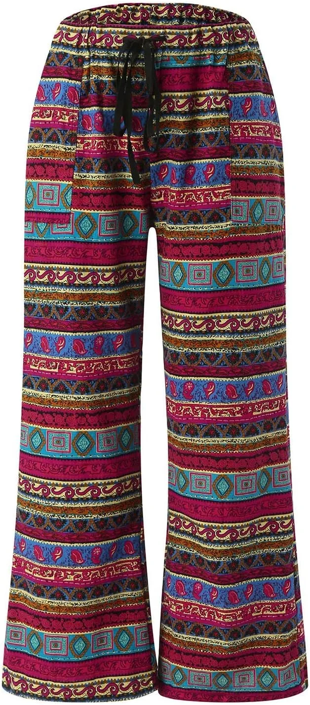 Trousers Pants for Women Vacation s Elastic Belt Waist Pants Long Trousers Linen Pant Set for Women