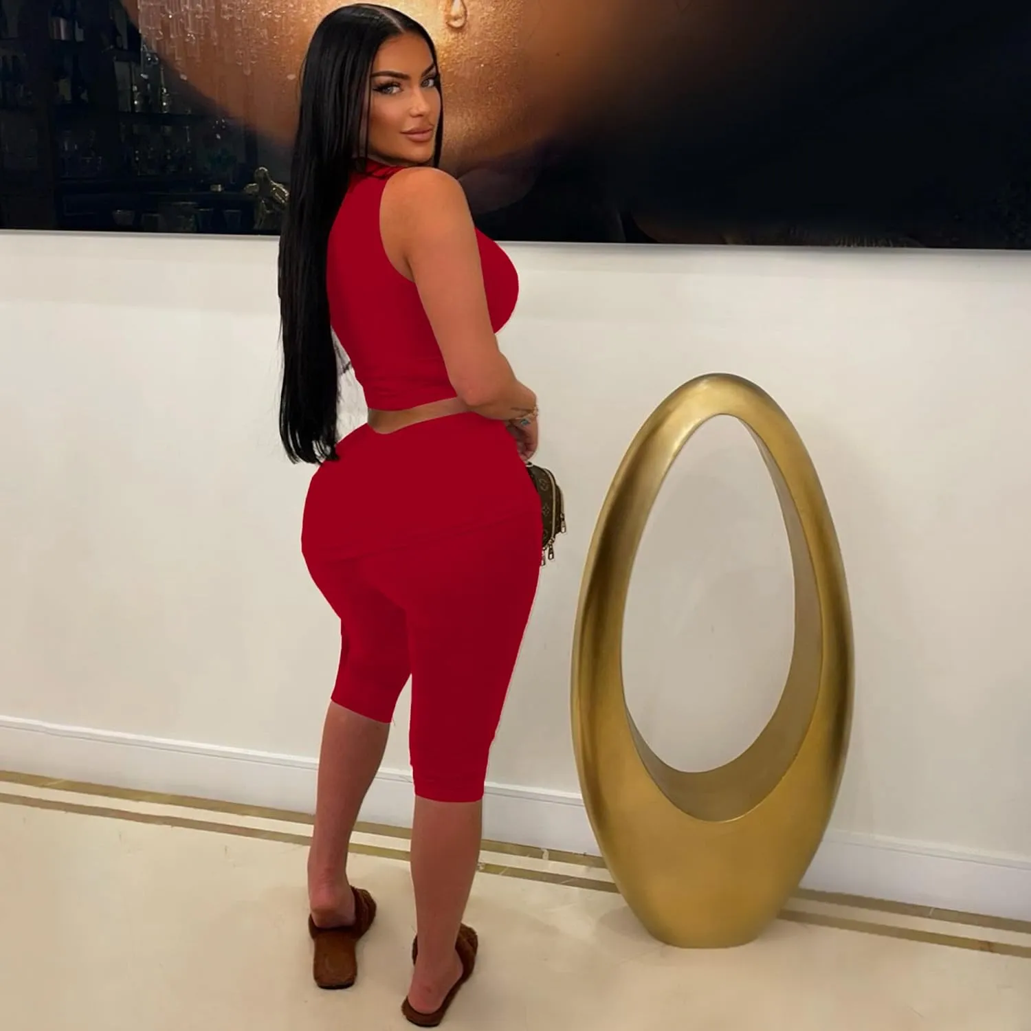 Two Piece Sets for Women Summer Outfits Off The Shoulder Tops Pants Sets Sexy Jumpsuits Vacation Outfits Matching Sets