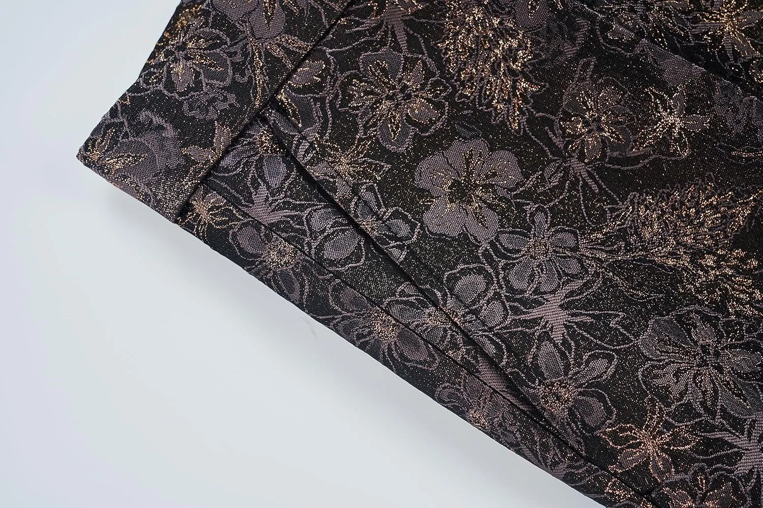 UNINUKOO Mens Slim Fit Suit 3 Piece 1 Button Paisley Prom Floral Wedding Tuxedo for Men