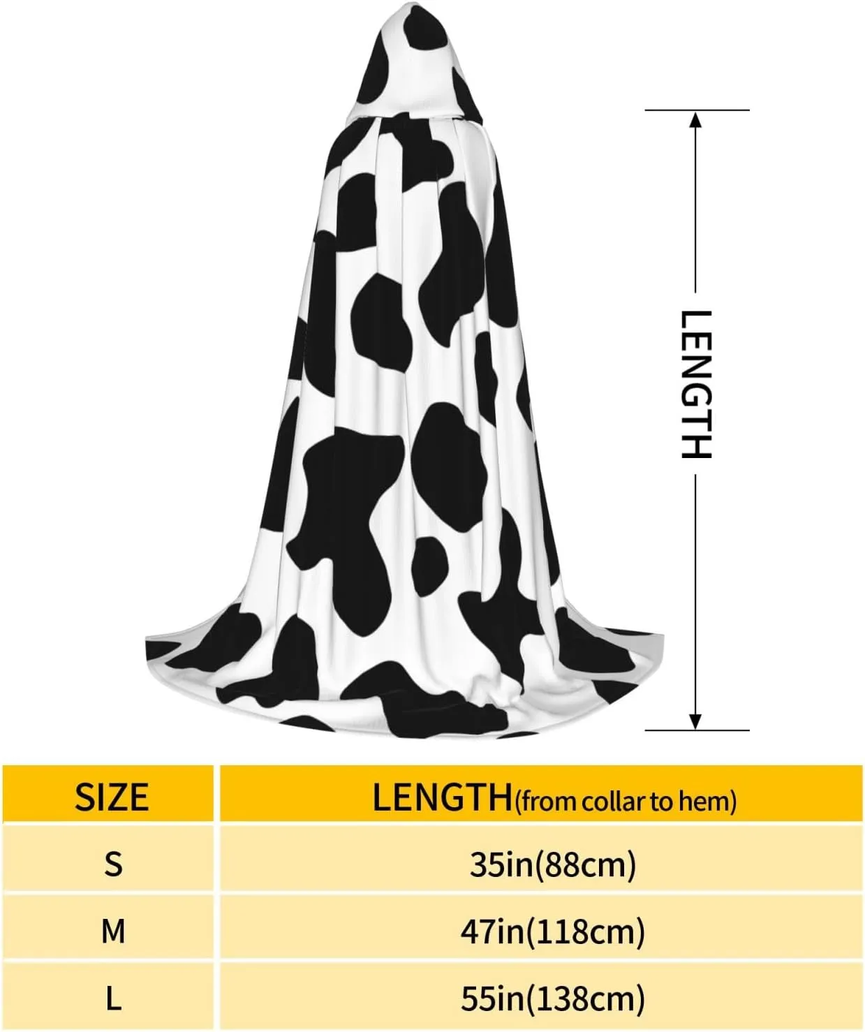 Unisex Hooded Cloak Cape, Sunflower Leaves Pumpkin Women Costumes Halloween Christmas Party