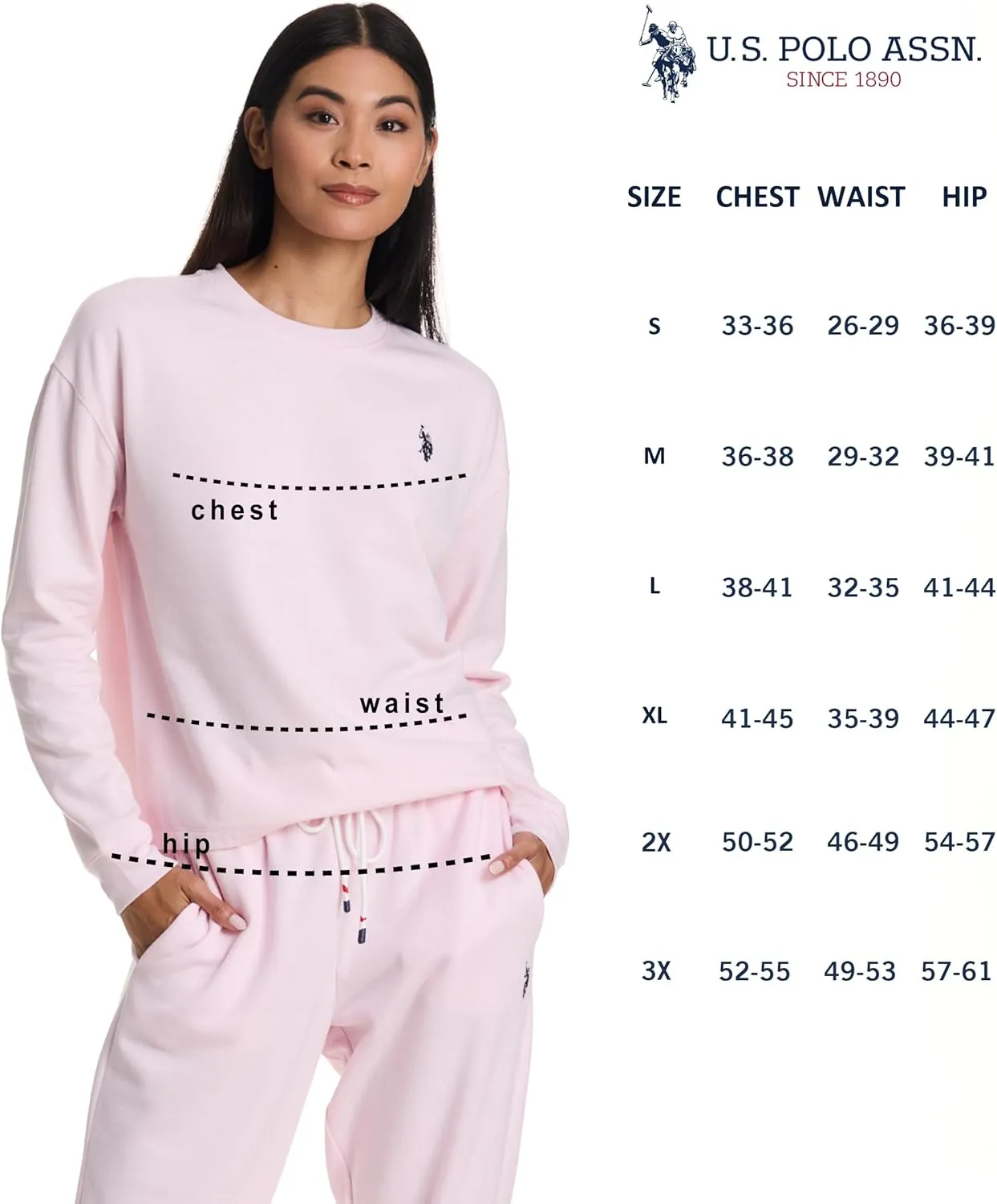 U.S. Polo Assn. Lounge Set Women, Athleisure and Lounge Pajama Sets for Women 2 Piece