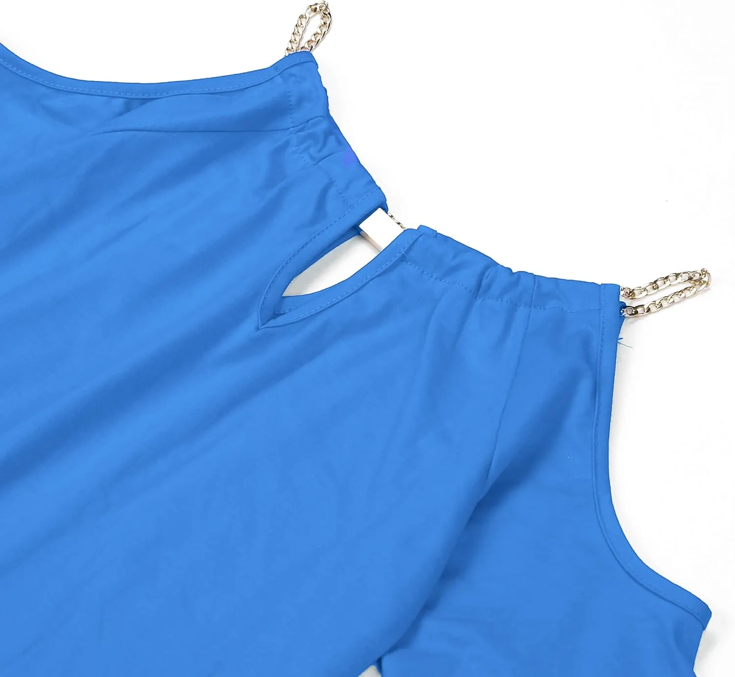 USGreatgorgeous Womens Open Cold Shoulder Slim Fit Short Sleeve Tee Shirt Casual Blouse Tops