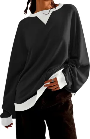 Wanzetaly Women's Oversized Sweatshirt Button Henley Neck Hoodies Long Sleeve Pullover Tops 2024 Outfits
