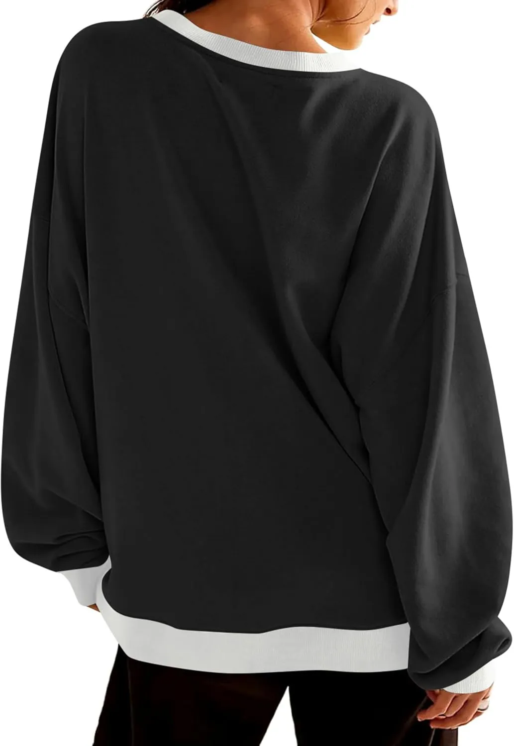 Wanzetaly Women's Oversized Sweatshirt Button Henley Neck Hoodies Long Sleeve Pullover Tops 2024 Outfits