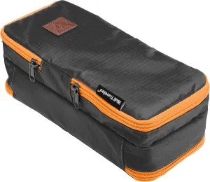 Well Traveled Toiletry Bag for Makeup, Shaving Kit, Cosmetics, Electronics Case for Men, Women (Fire)