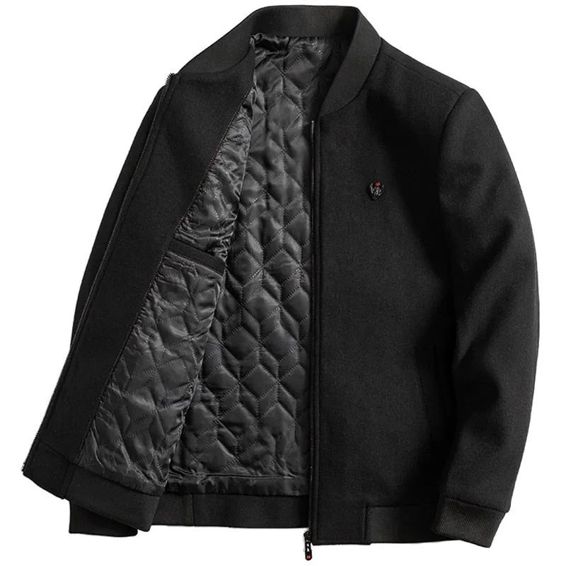 West Louis Brand Winter Fashion Wool Blend Jacket