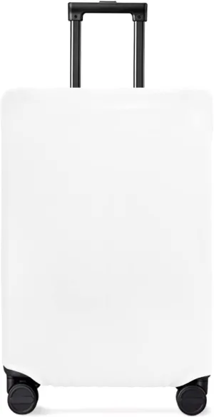 White Travel Luggage Cover, Anti-scratch Elastic Luggage Covers For Suitcase Protector, Washable Baggage Covers Fit 19-21 Inch Carry on Luggage
