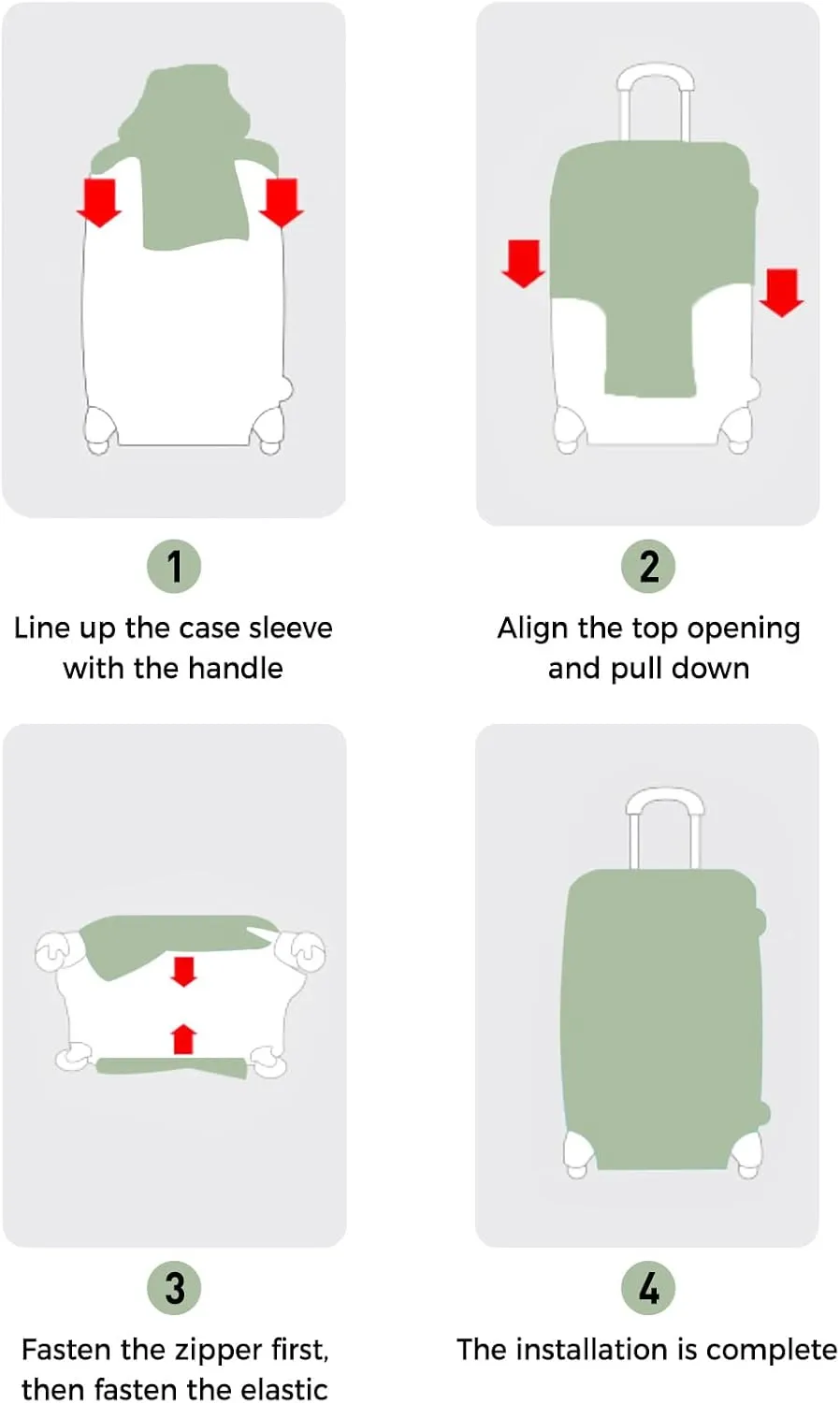 White Travel Luggage Cover, Anti-scratch Elastic Luggage Covers For Suitcase Protector, Washable Baggage Covers Fit 19-21 Inch Carry on Luggage