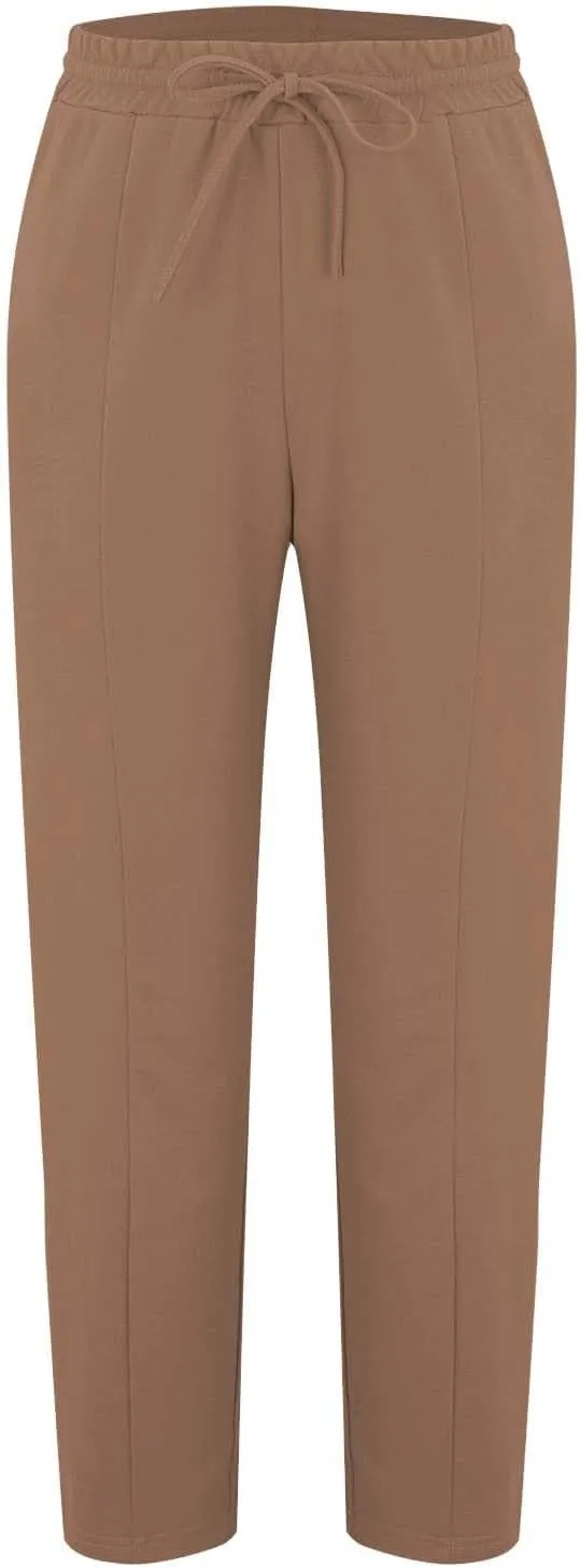 Wide Leg Harem Pants for Women Cotton Linen Casual High Waisted Trousers with Pockets Loose Fit Beach Palazzo Pants
