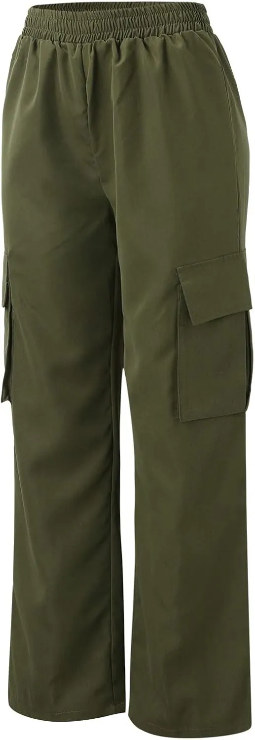 Wide Leg Pants for Women Winter Trending Yoga Thermal with Pockets Fleece Lined Flare Leggings