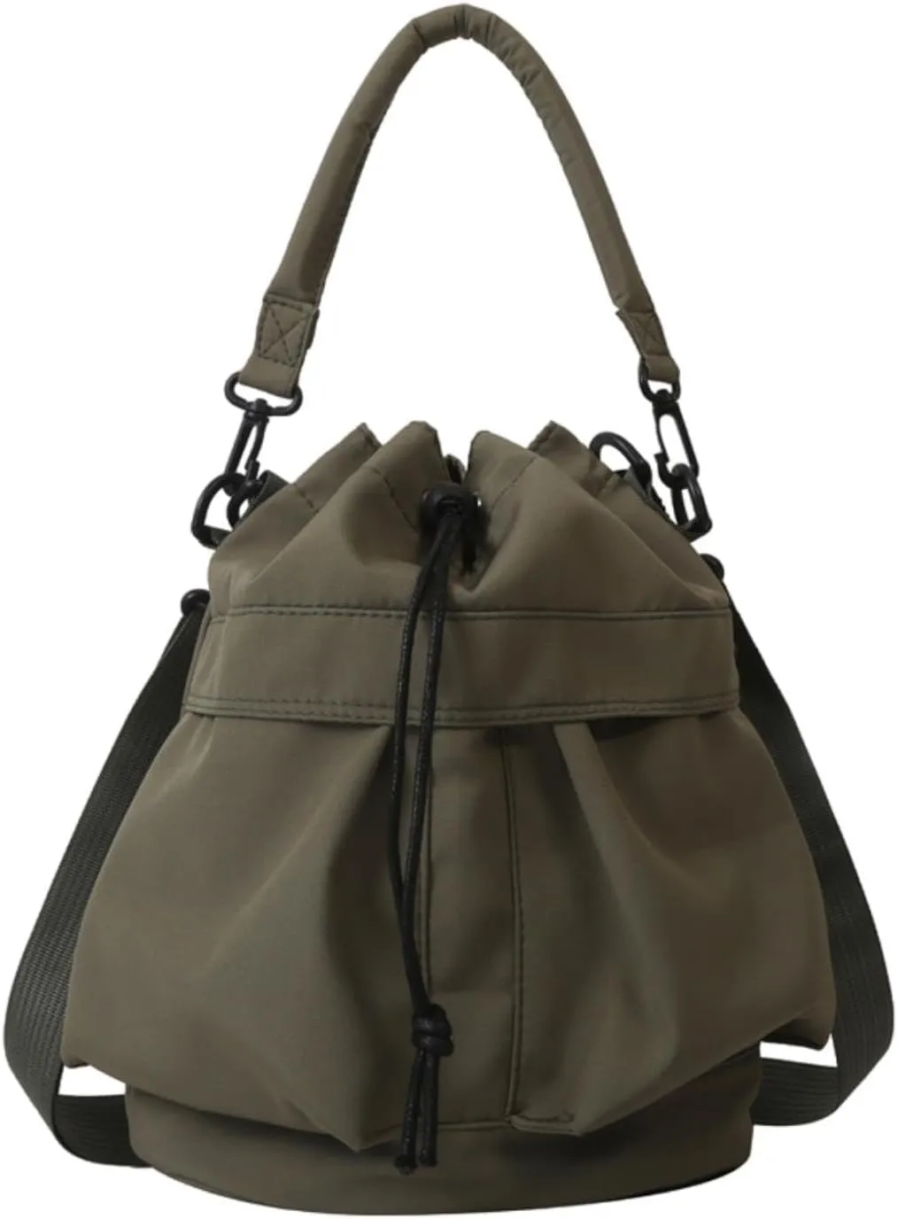 Women Drawstring Crossbody Bag Bucket Bag for Outdoor Work Shopping