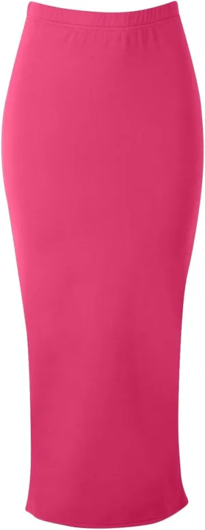 Women Office Work Pencil Skirts Stretch Slim Fit High Waisted Bodycon Skirt Elegant Solid Color Business Dress