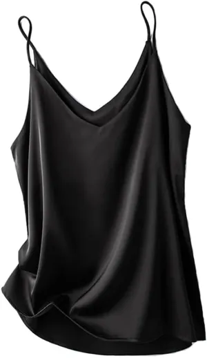 Women Summer Camisole Slim Vest Sexy Sleeveless V-Neck Tee Tank Solid Crop Tops