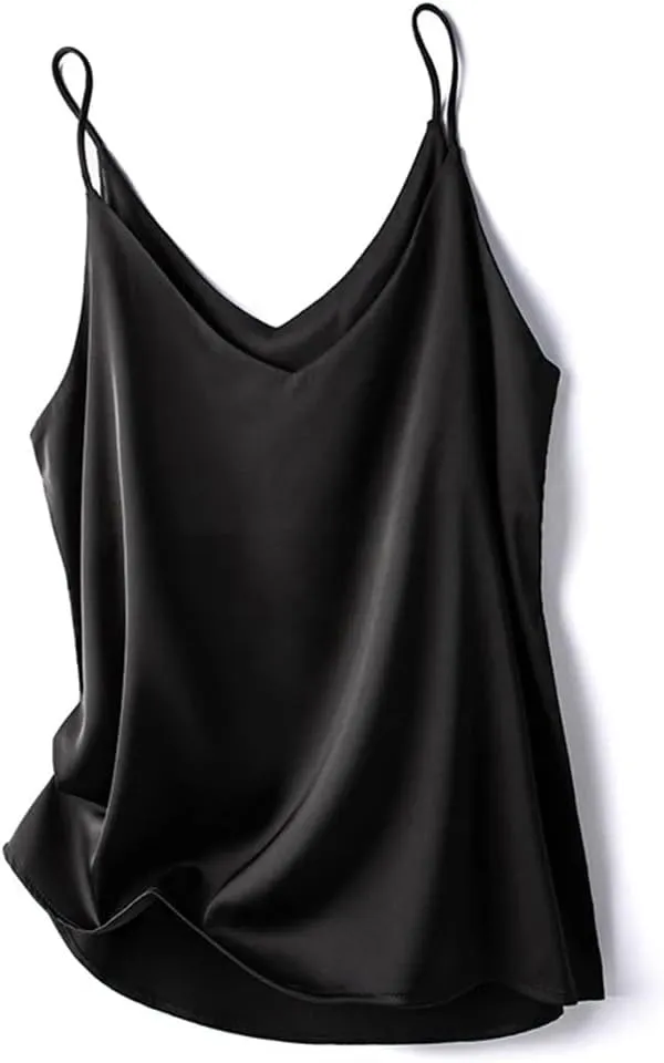 Women Summer Camisole Slim Vest Sexy Sleeveless V-Neck Tee Tank Solid Crop Tops