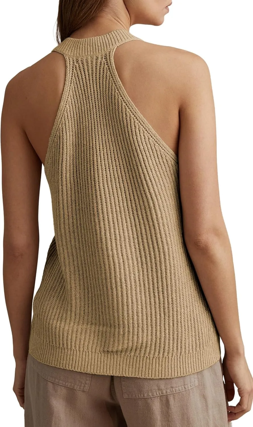 Women Sweater Vest Tops Sleeveless Button Down V Neck Knit Tank Top Slim Casual Cardigan Vest