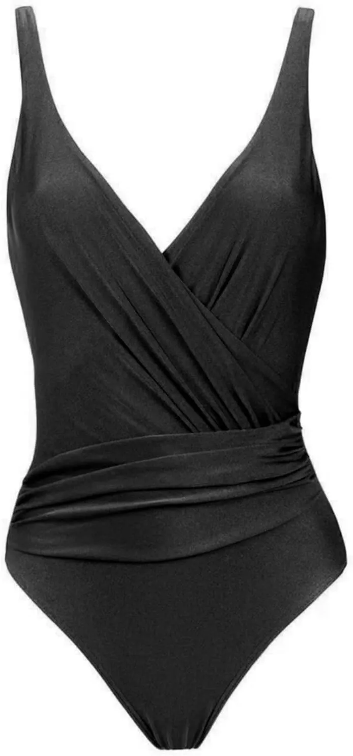 Women Swimwear Two Piece Set Swim Dress Tops Vintage Print Swimsuit Monokini Bikini Set