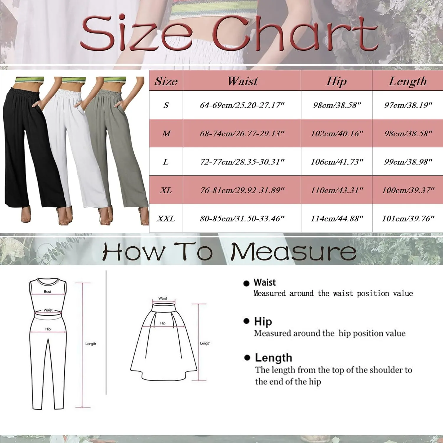 Women Wide Leg Trousers High Waist Casual Linen Pants Summer Loose Fit Wide Leg Pants Trendy Vacation Outift 2025