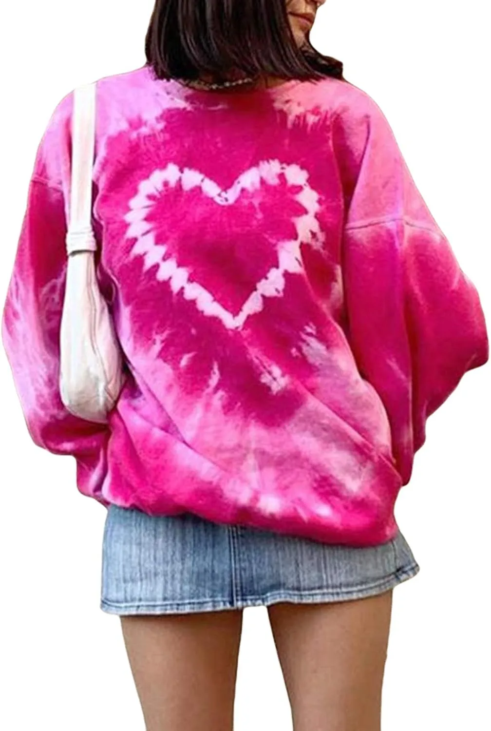 Women Y2K Oversized Sweatshirt Long Sleeve Crewneck Graphic Loose Pullover Top Vintage 90S E-Girl Shirt Streetwear