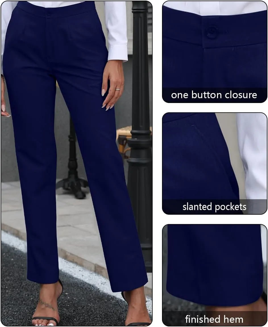 Women's 2 Piece Suit One Button Slim Fit Dressy Blazer Pants Suit Set Business Casual Outfits for Women