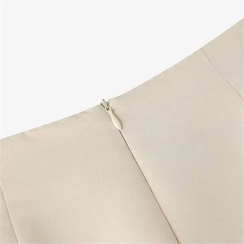 Women's High Waist Midi Skirt Casual Office Skirts Women Slim Fit Work Skirt