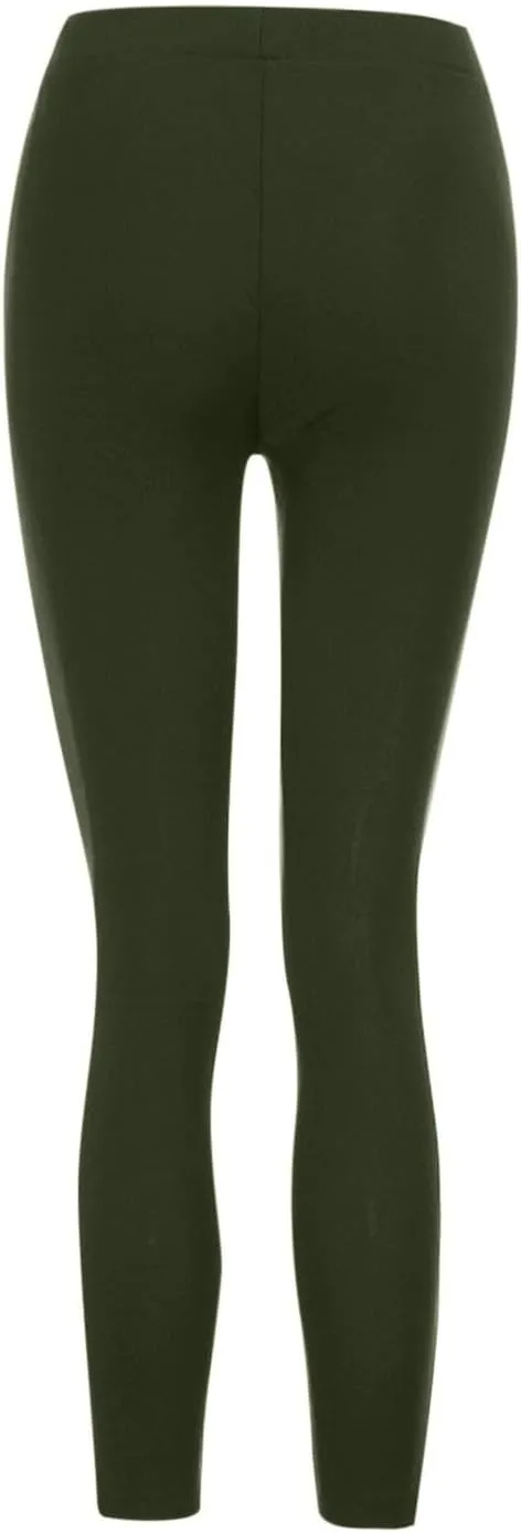 Women's High Waisted Slim Leg Stretch Jean Style Ankle Zipper Pull On Skinny Pants with Pockets for Work