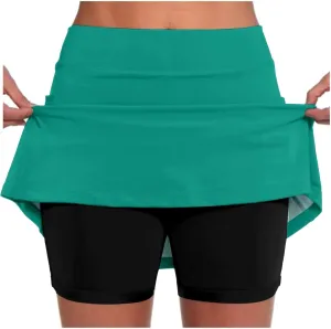 Women's Knee Length Skorts Skirts Tennis Athletic Golf Causal Skort Tennis Skirts High Waisted Skorts Skirts