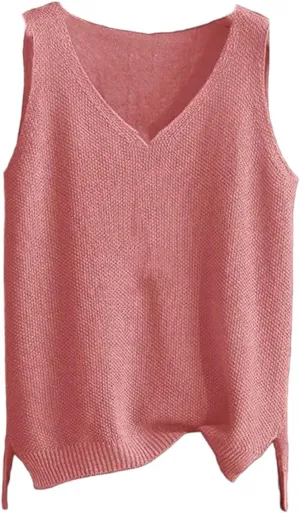 Women's Plus Size Ice Silk Camisole Knitted Base Shirt Sleeveless Top for Women